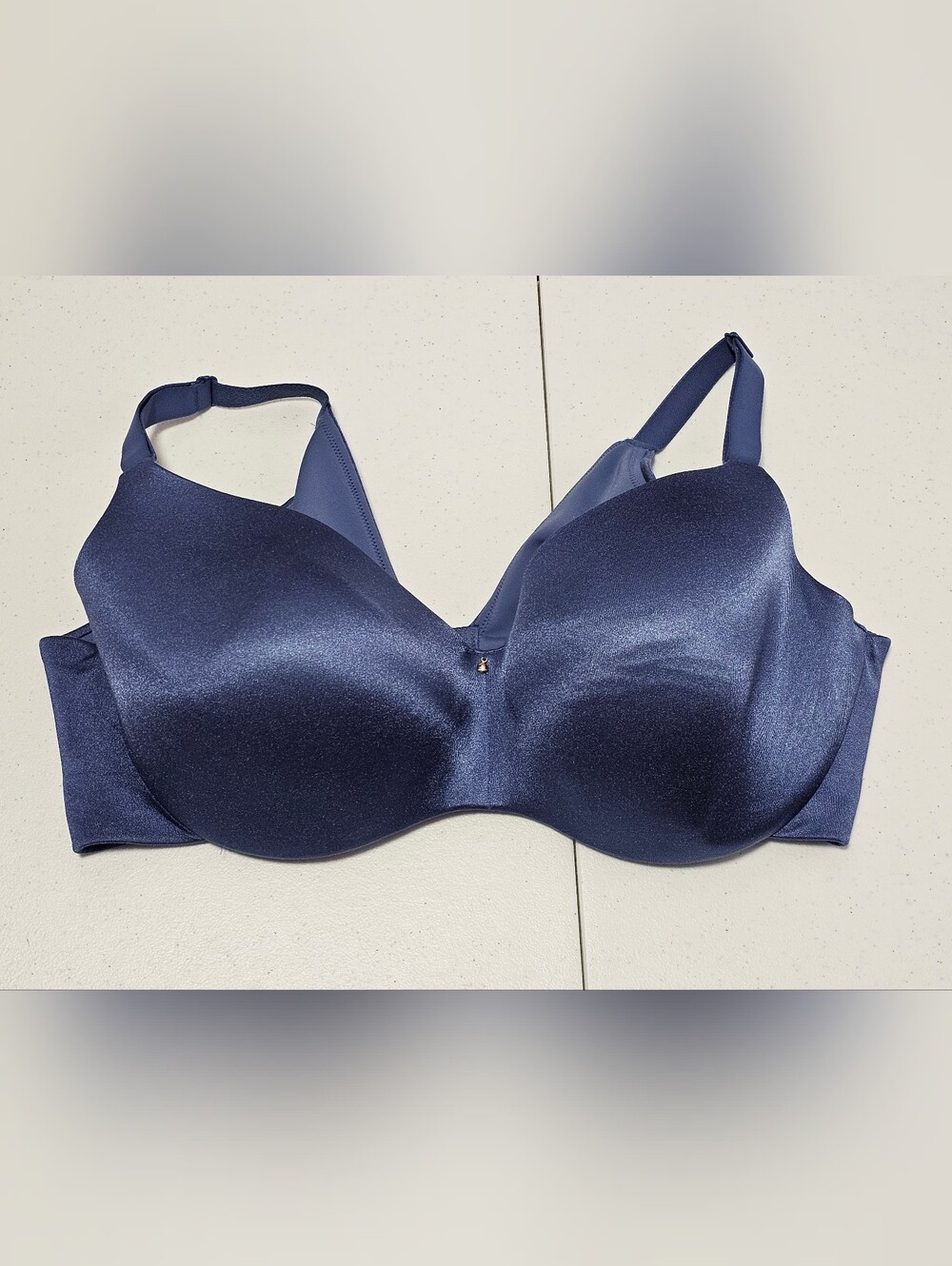 Cacique Bra 42 DDD Navy Shimmering Navy Blue